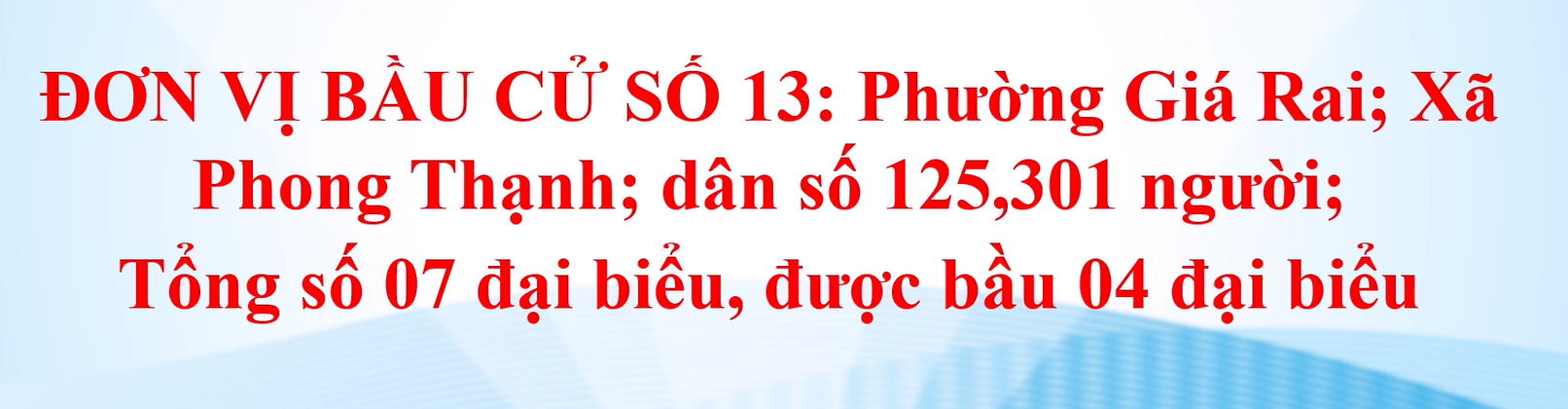 Clip tuyên truyền về bầu cử đại biểu HĐND các cấp, nhiệm kỳ 2026 -2031 - Đơn vị bầu cử số 13