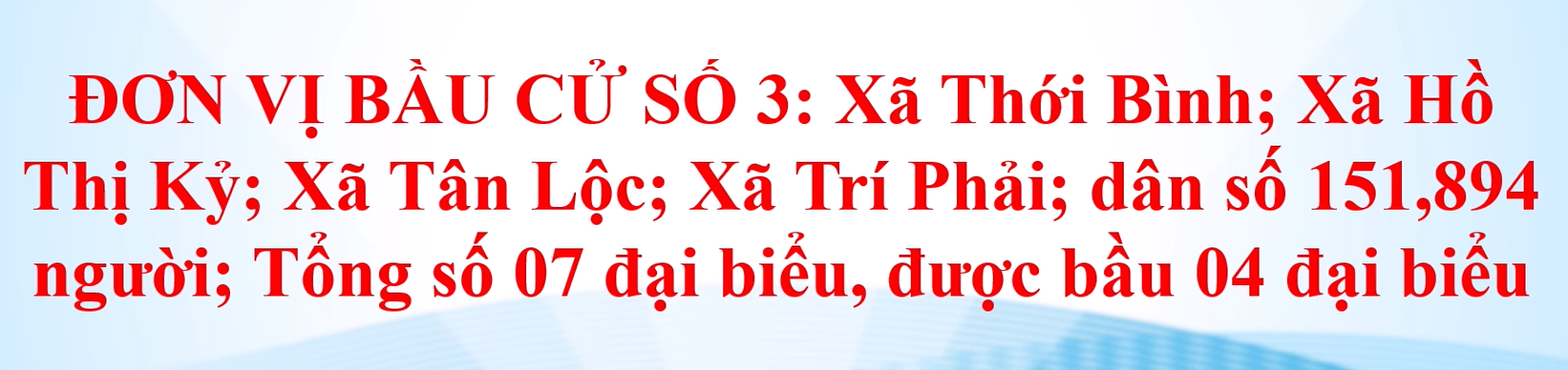 Clip tuyên truyền về bầu cử đại biểu HĐND các cấp, nhiệm kỳ 2026 -2031 - Đơn vị bầu cử số 3