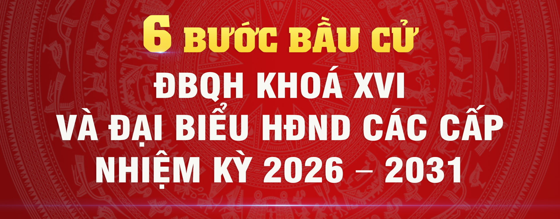 Quy trình 6 bước bầu cử ĐBQH khoá XVI và Đại biểu HĐND các cấp nhiệm kỳ 2026 – 2031