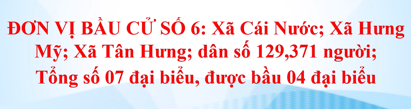 Clip tuyên truyền về bầu cử đại biểu HĐND các cấp, nhiệm kỳ 2026 -2031 - Đơn vị bầu cử số 6