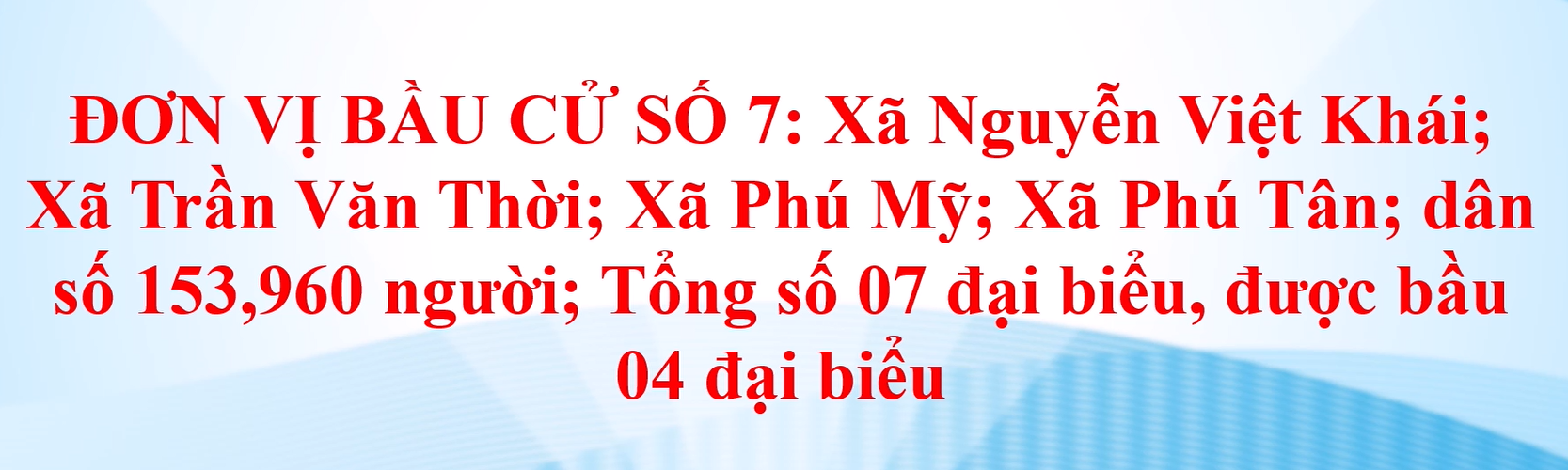 Clip tuyên truyền về bầu cử đại biểu HĐND các cấp, nhiệm kỳ 2026 -2031 - Đơn vị bầu cử số 7
