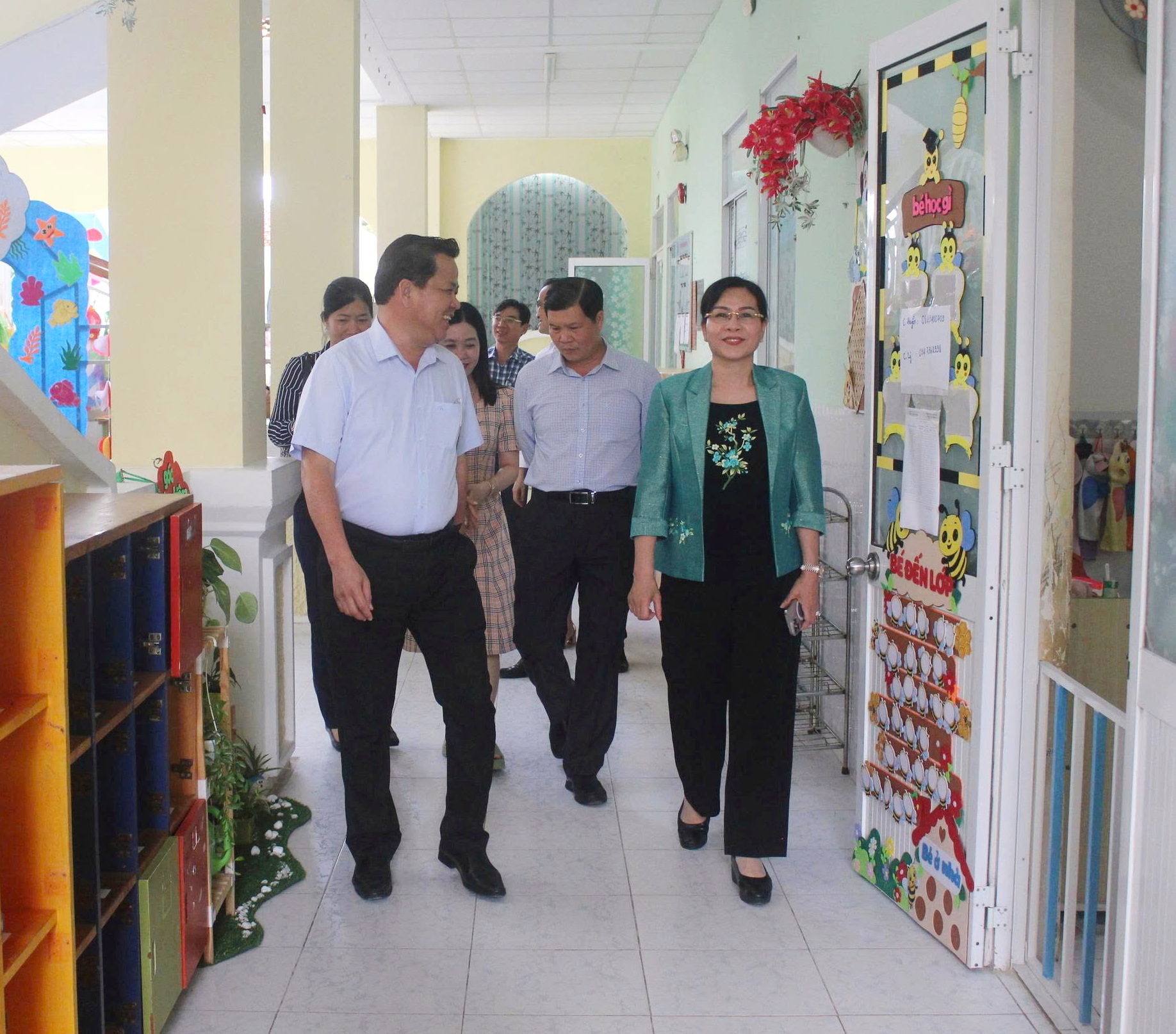 Kiểm tra công tác chuẩn bị năm học mới tại phường Hiệp Thành  ​