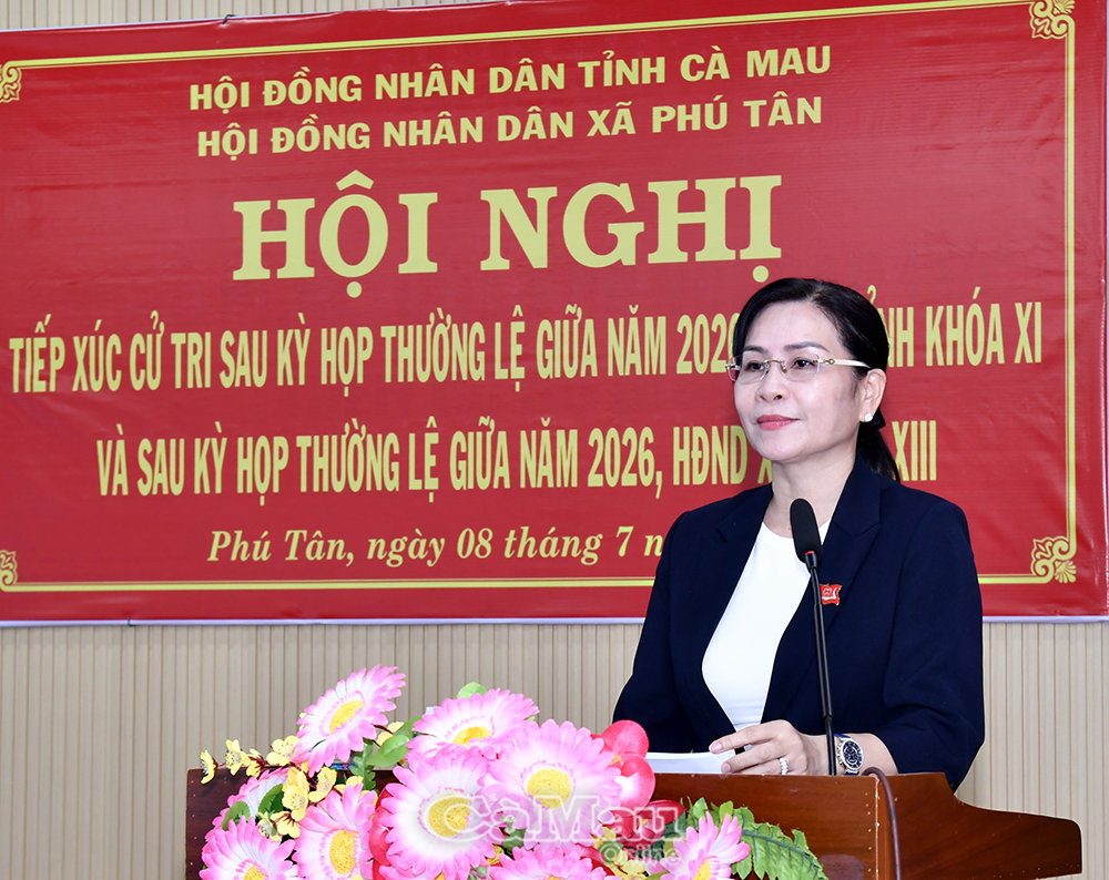 Tổ đại biểu HĐND tỉnh tiếp xúc cử tri sau Kỳ họp thứ 4