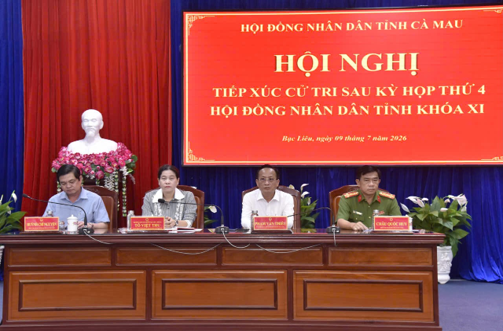 Các Tổ đại biểu Hội đồng nhân dân tỉnh tiếp xúc cử sau kỳ họp thứ 4