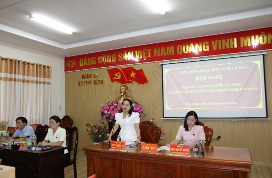 Tổ đại biểu Hội đồng nhân dân tỉnh số 03 tiếp xúc cử tri trước Kỳ họp thường lệ giữa năm 2026