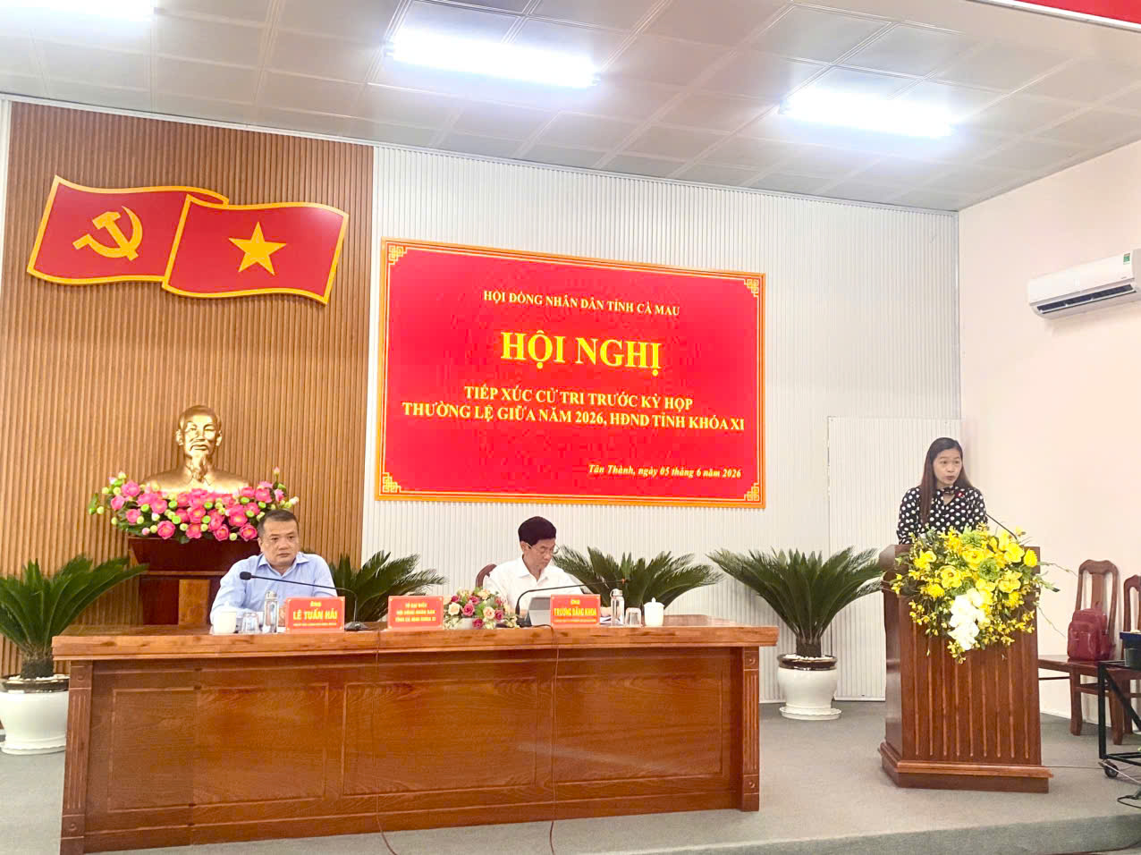 Tổ đại biểu HĐND tỉnh số 02 tiếp xúc cử tri tại phường Tân Thành